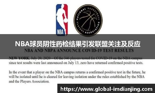 NBA球员阴性药检结果引发联盟关注及反应